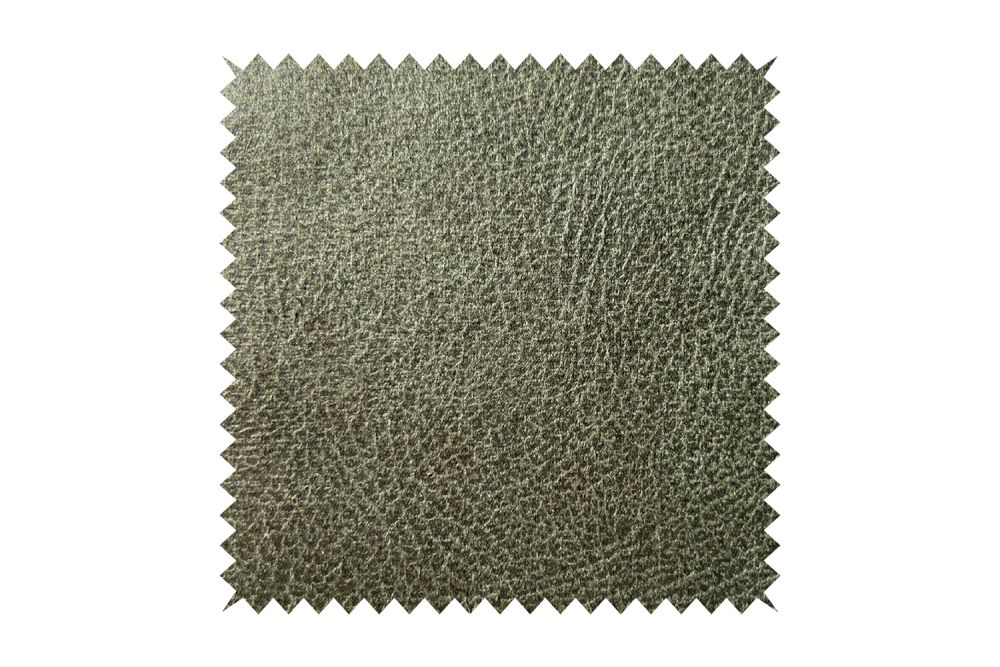 KAWOLA Stoffmuster Kunstleder mit Lederanteil moosgrün 10x10cm